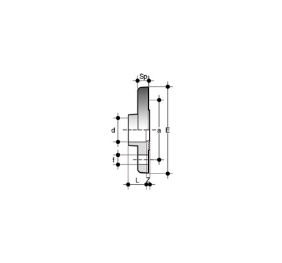 FLANGIA FISSA FDV d.25 DN 20 